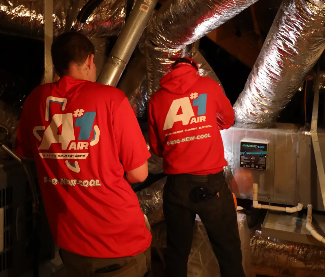 A#1 workers in an attic