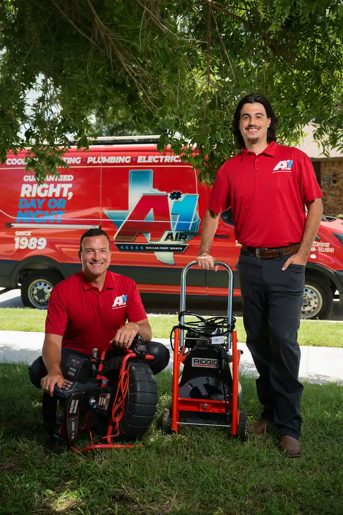 A1Air-Standing-Techs Techs standing next to each other